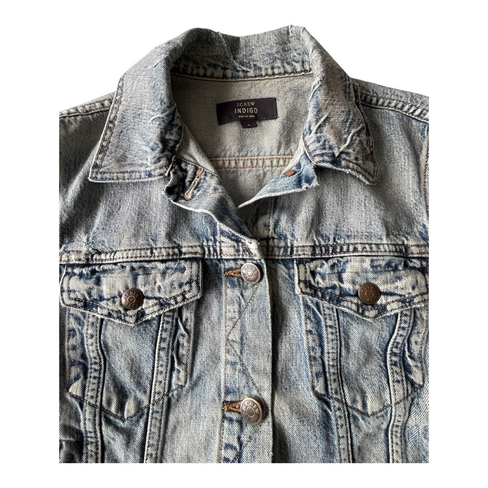 J.Crew Faded Denim Jean Jacket, Women’s Small - Picture 3 of 6